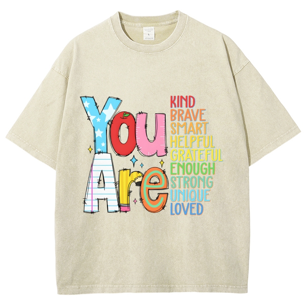 Kindergarten Unisex Fit Washed T-Shirt-moweekender