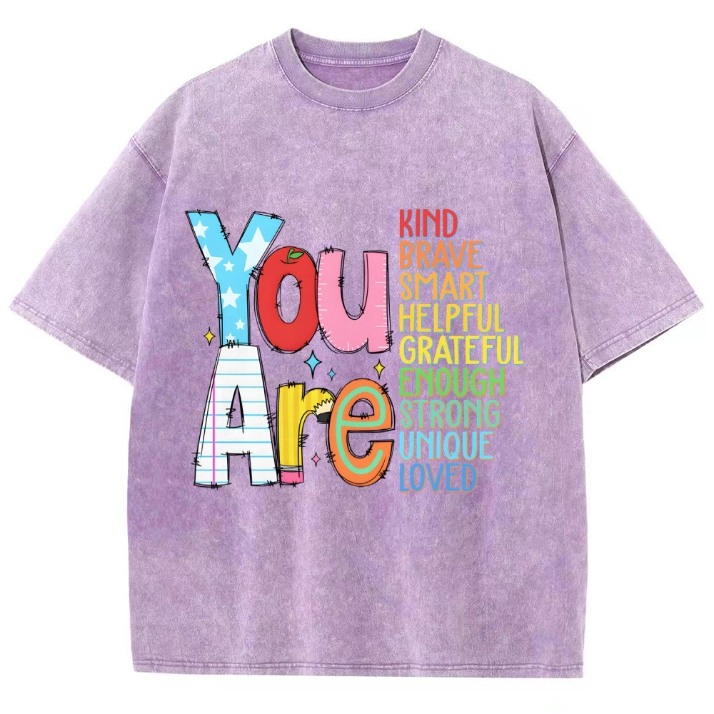 Kindergarten Unisex Fit Washed T-Shirt