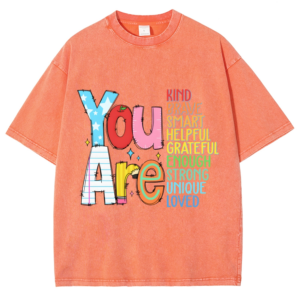 Kindergarten Unisex Fit Washed T-Shirt