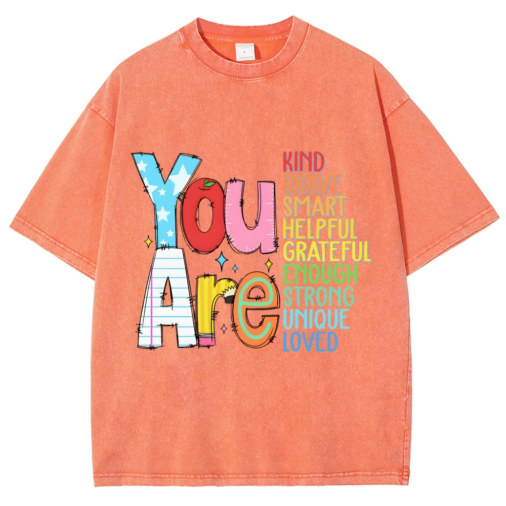 Kindergarten Unisex Fit Washed T-Shirt