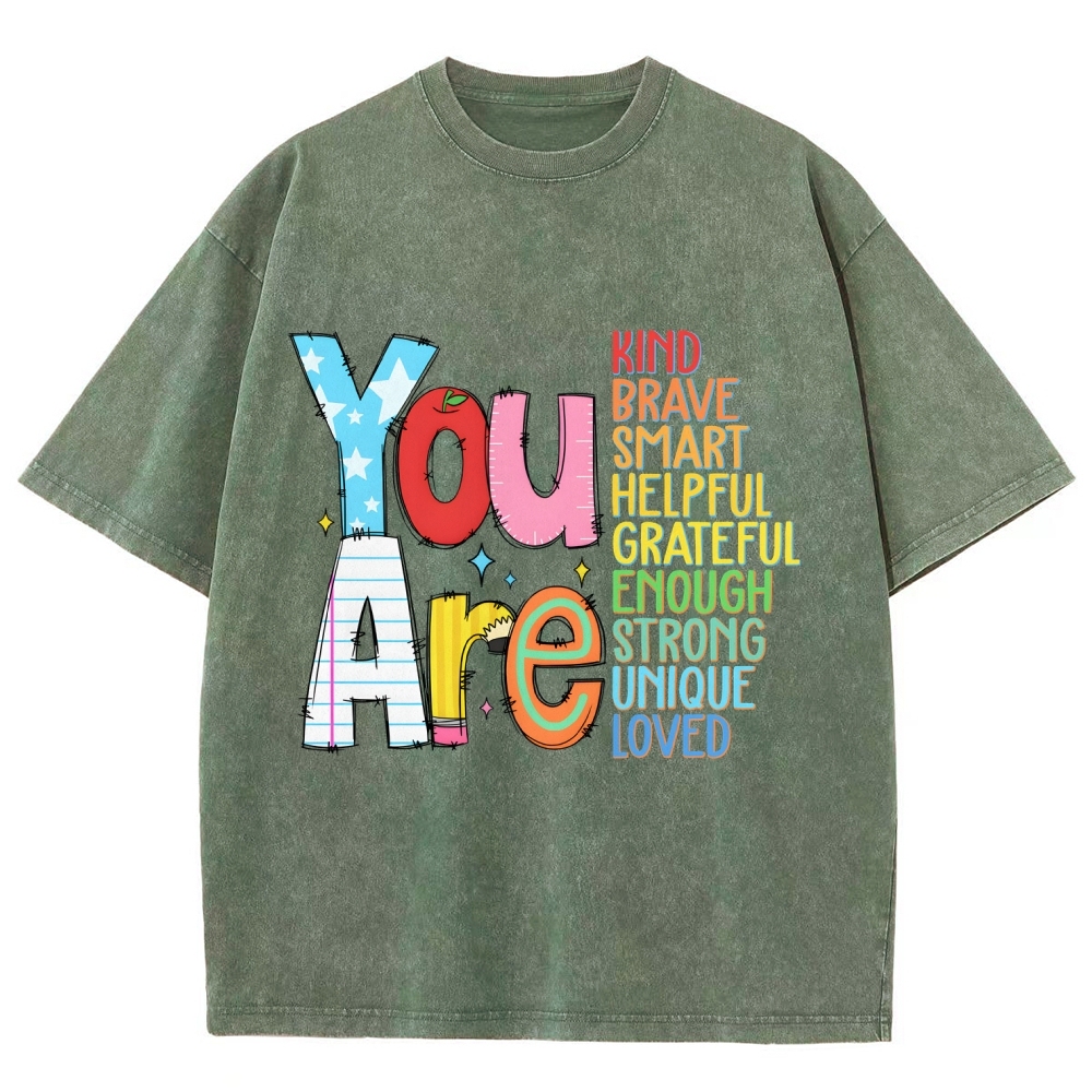 Kindergarten Unisex Fit Washed T-Shirt