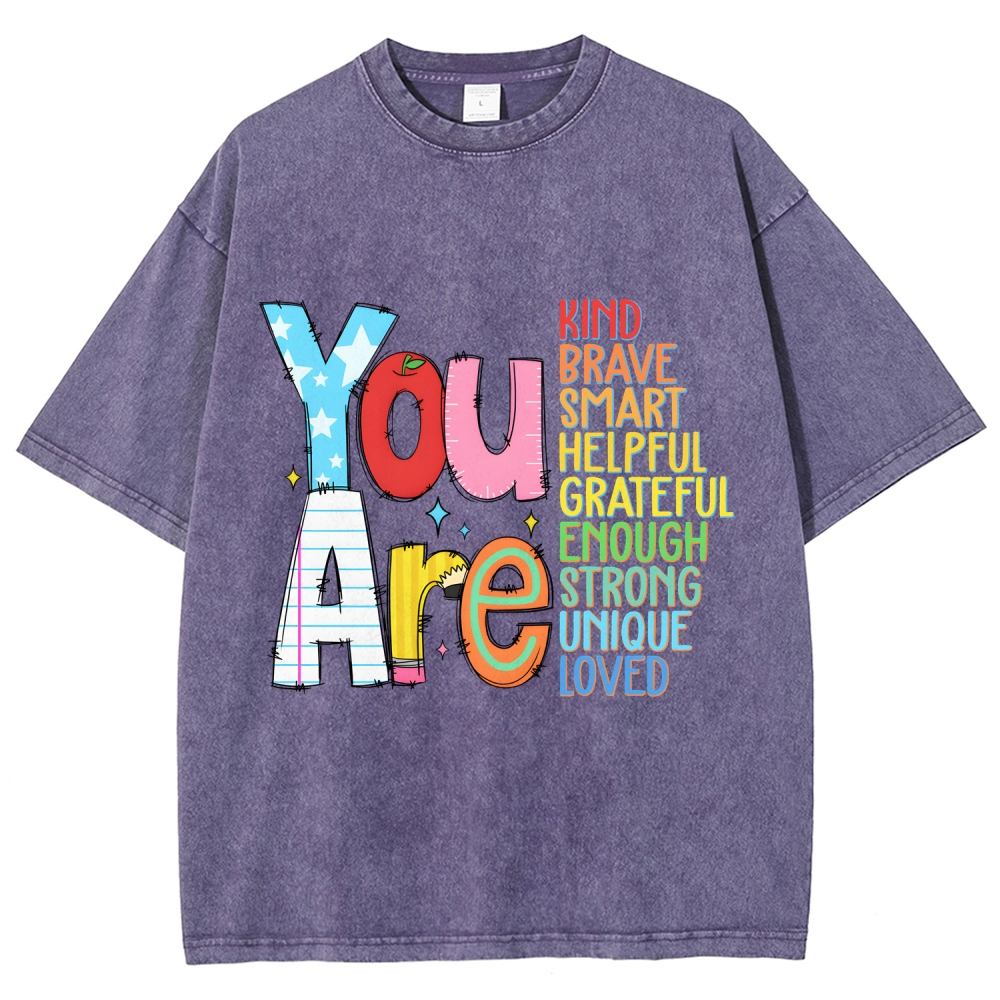 Kindergarten Unisex Fit Washed T-Shirt