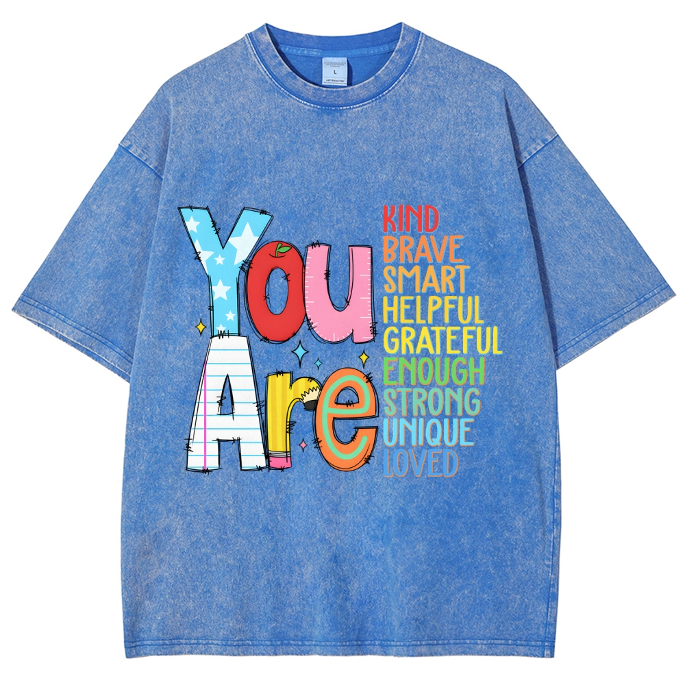 Kindergarten Unisex Fit Washed T-Shirt