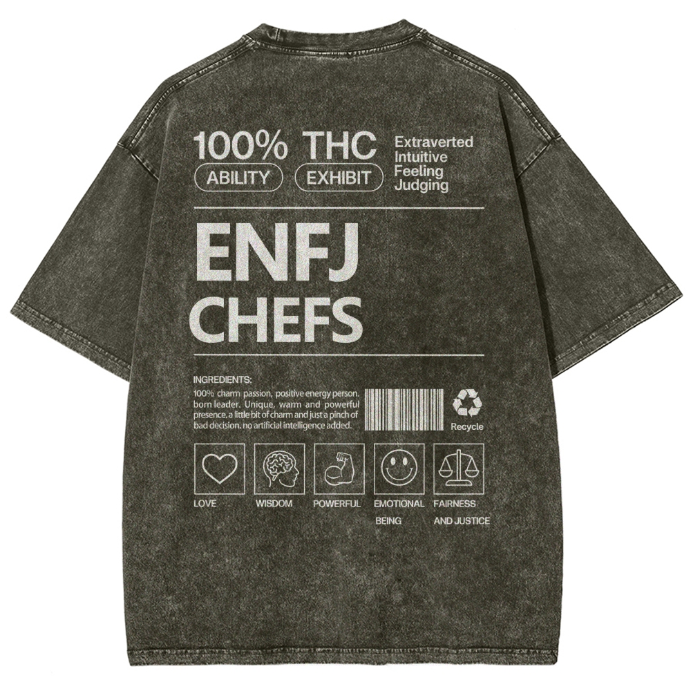 ENFJ  CHEFS WASHED T-SHIRT