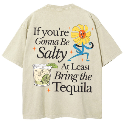 Bring the Tequila Vintage Snowflake Washed T-Shirt-moweekender