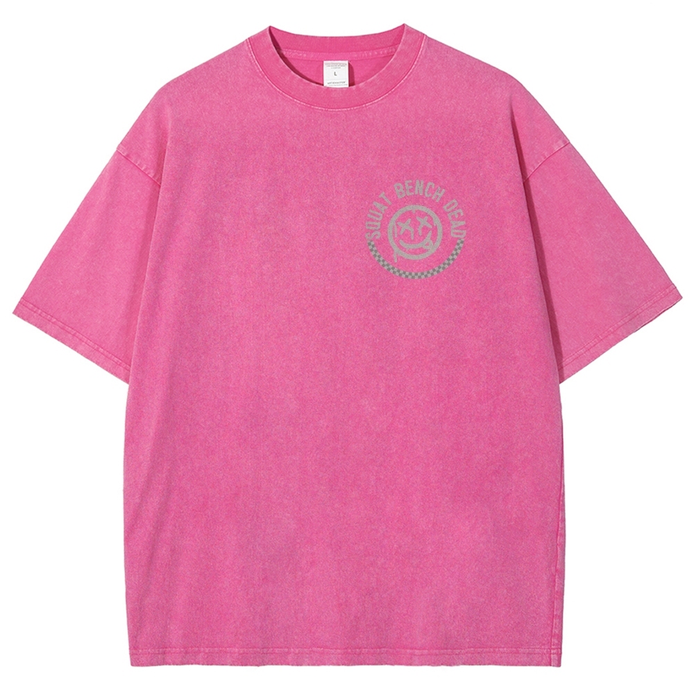 Squat Bench Dead Vintage Snowflake Washed T-Shirt-moweekender