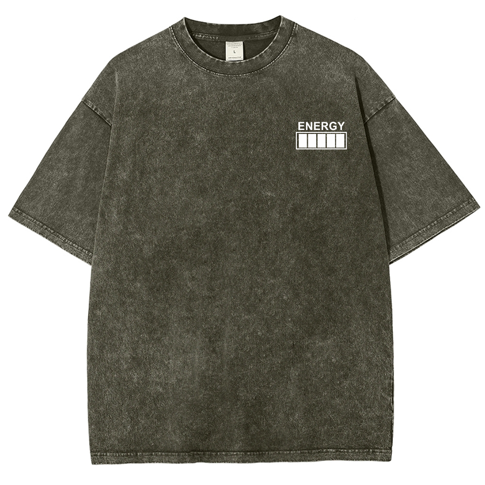 QR Code Customized Unisex Fit Washed T-Shirt