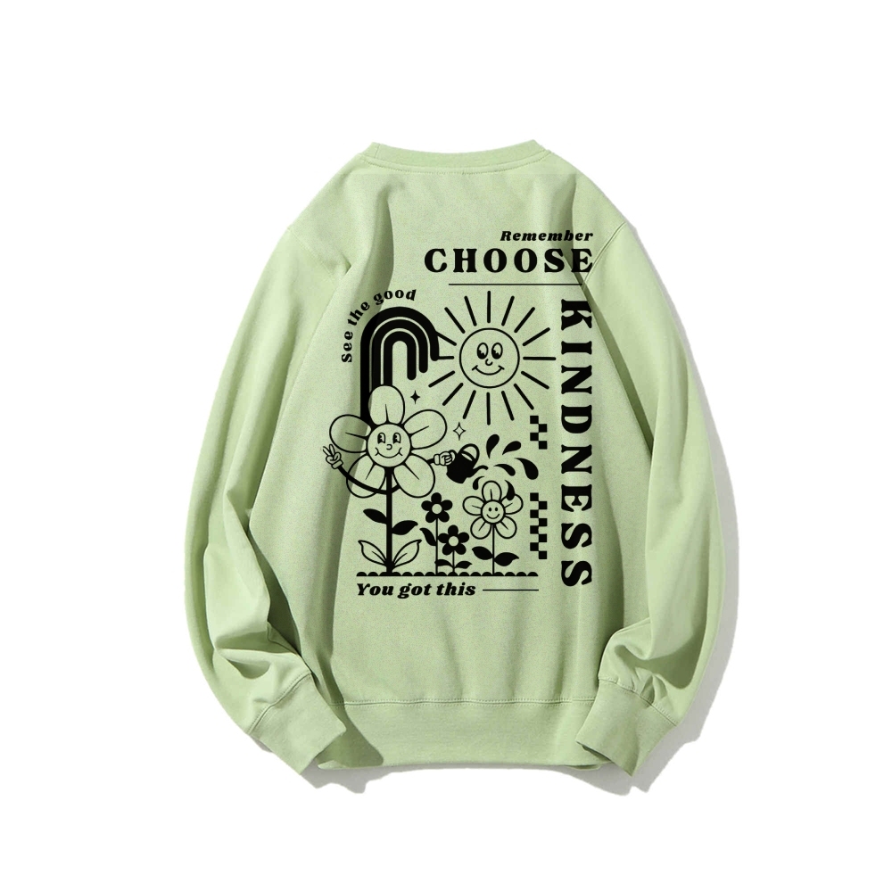 Choose Kindness Casual Crewneck Sweatshirt-moweekender