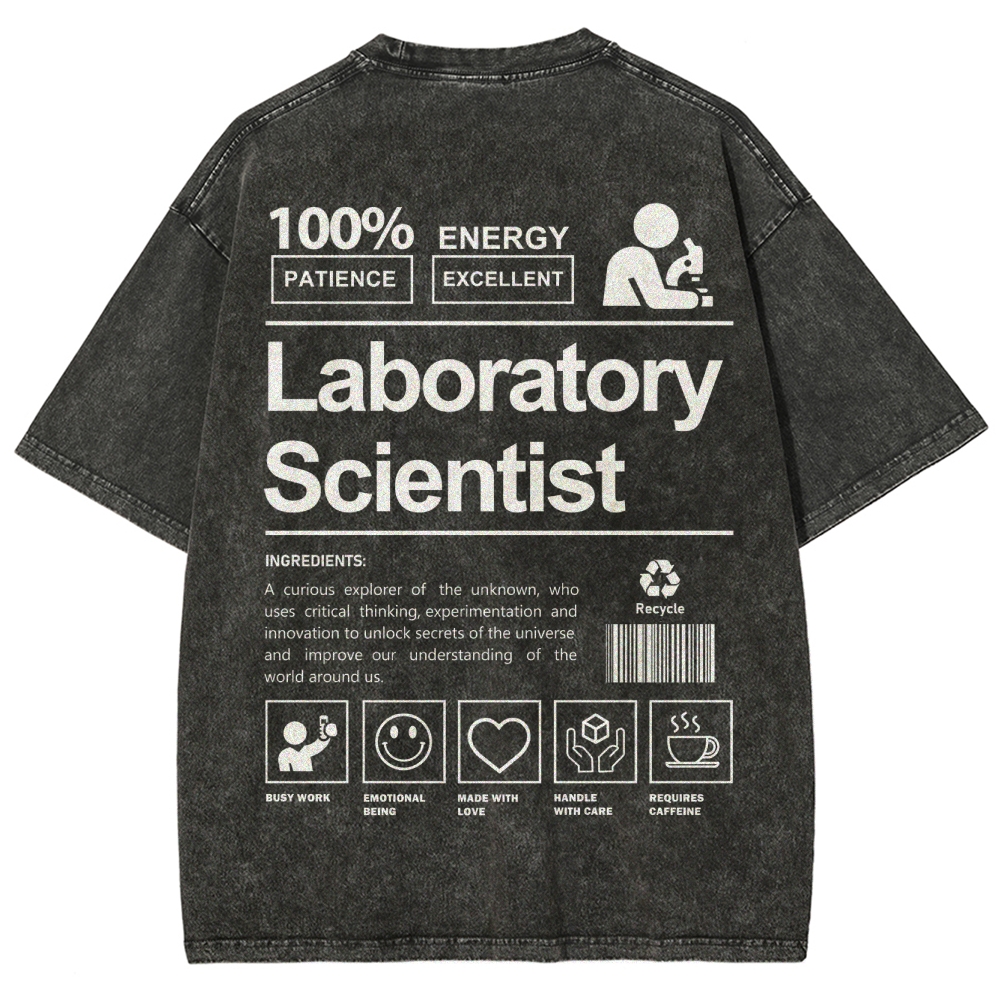 Laboratory Scientist Unisex Fit Washed T-Shirt-moweekender