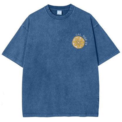 Fruit Of The Spirit Vintage Snowflake Washed T-Shirt-moweekender