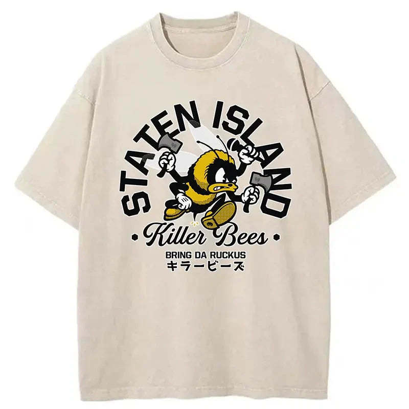 Killer Bees Washed Vintage T-Shirt-moweekender