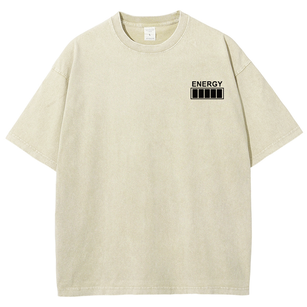 QR Code Customized Unisex Fit Washed T-Shirt