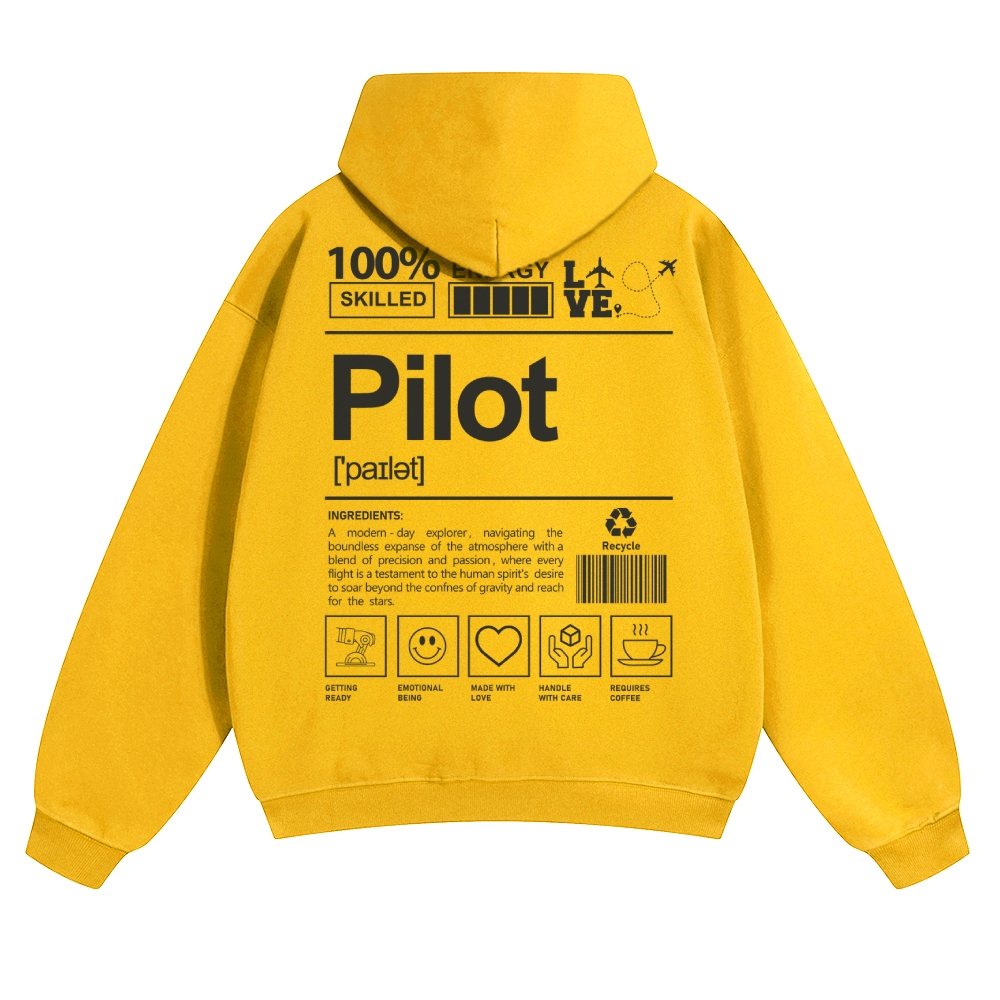 Pilot Solid Color Hoodie-moweekender