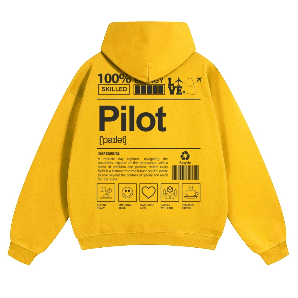 Pilot Solid Color Hoodie-moweekender