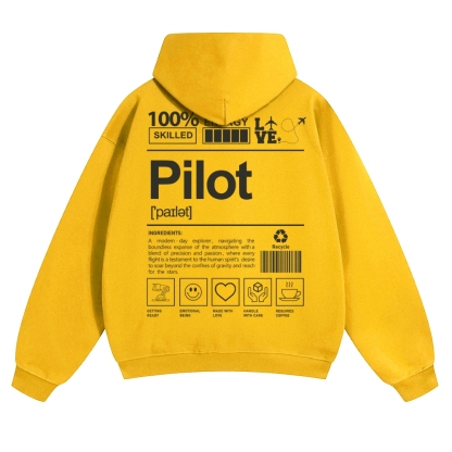 Pilot Solid Color Hoodie-moweekender