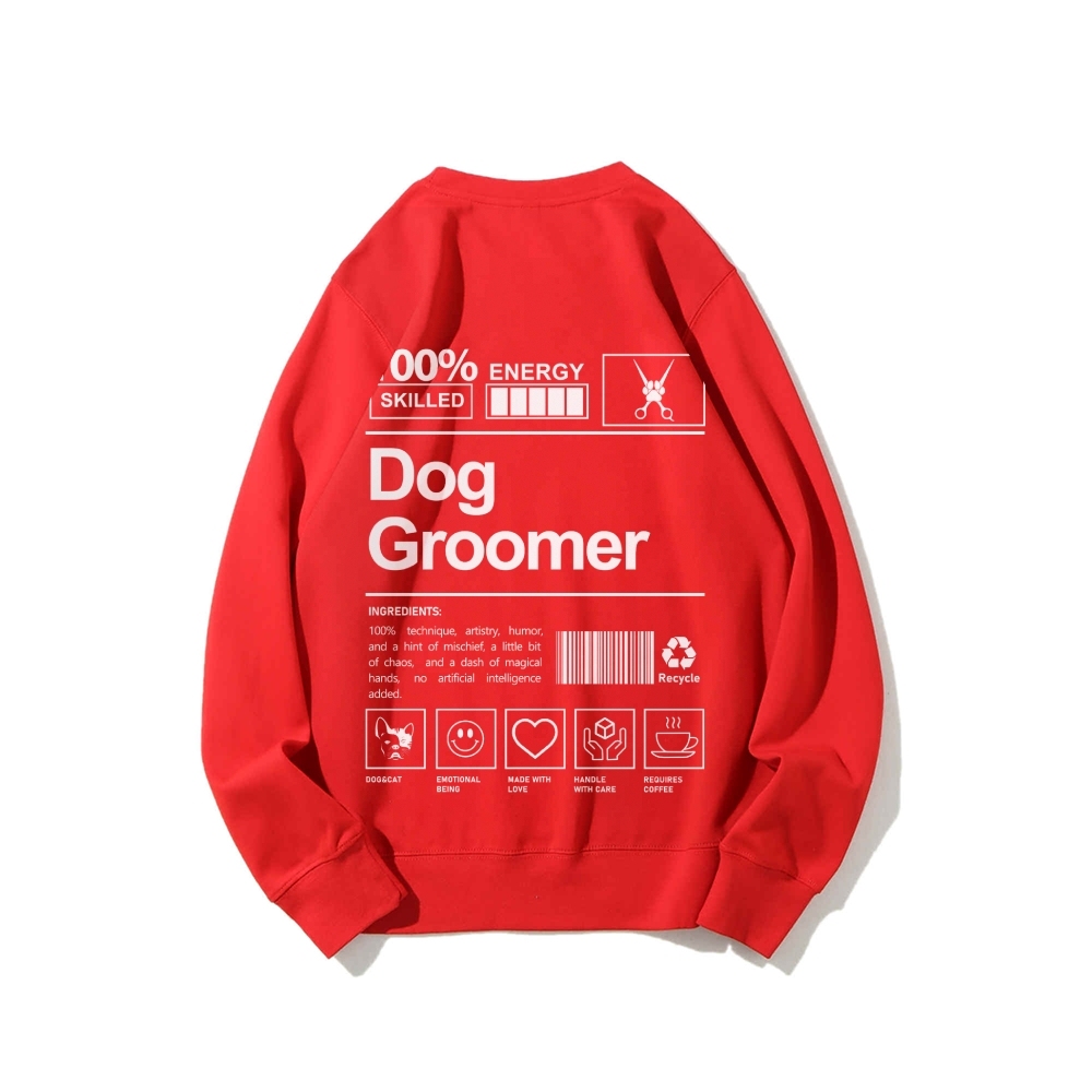 Dog Groomer Casual Crewneck Sweatshirt-moweekender