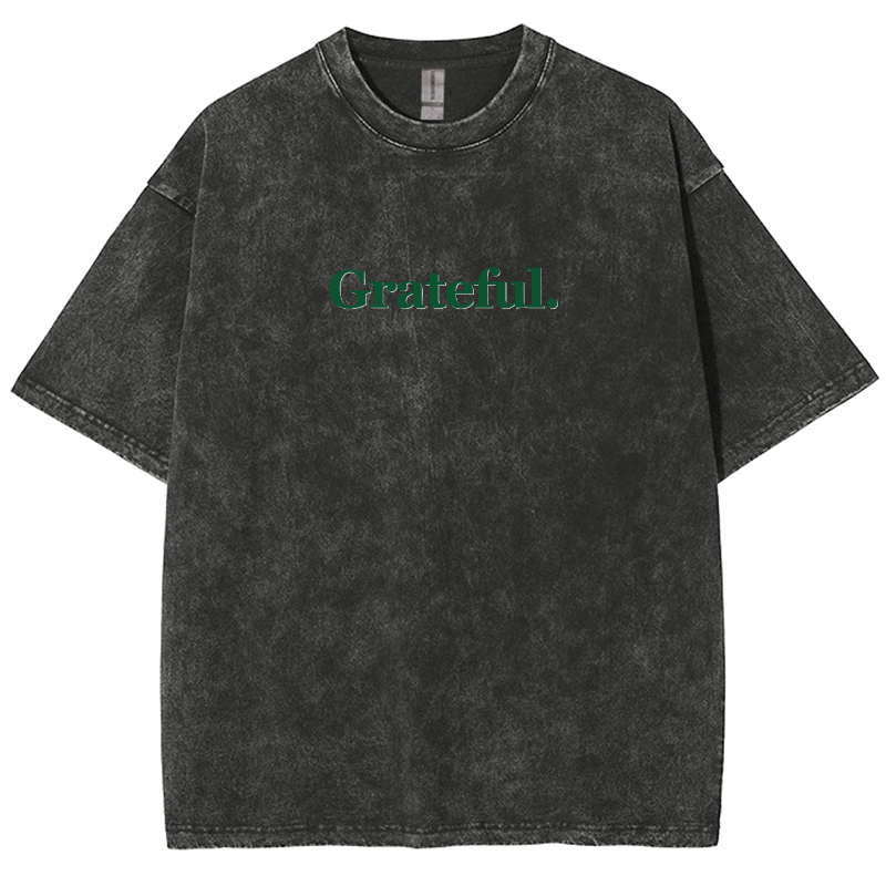 Grateful Aesthetic Summer Unisex Fit Washed T-Shirt-moweekender