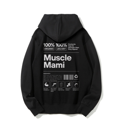 Muscle Mami Long sleeved Hoodie-moweekender