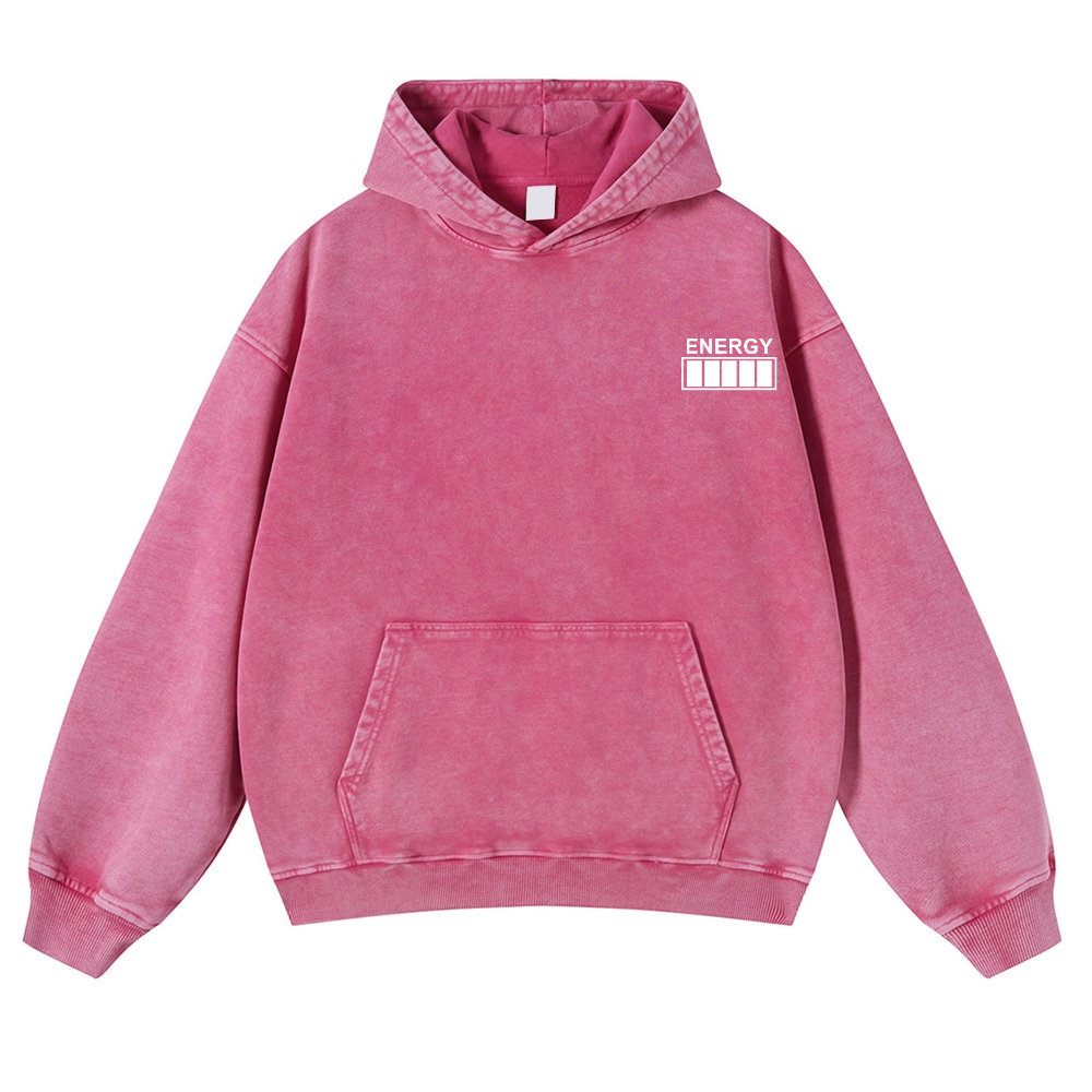 QR Code Customized Unisex Fit Washed Hoodie