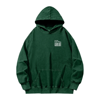 Local Last Plug Washed Long Sleeved Hoodie-moweekender