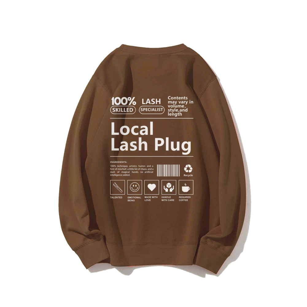 Local Last Plug Long Sleeved Round Neck Sweatshirt-moweekender
