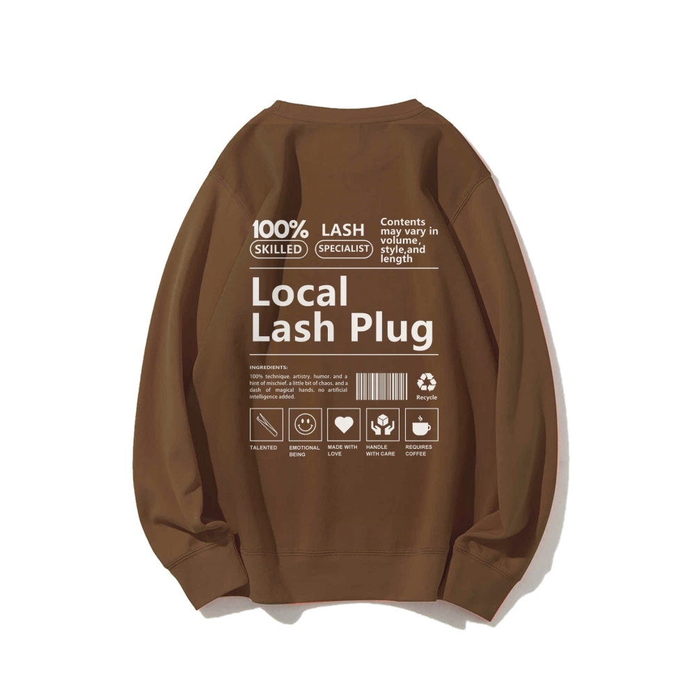 Local Last Plug Long Sleeved Round Neck Sweatshirt-moweekender