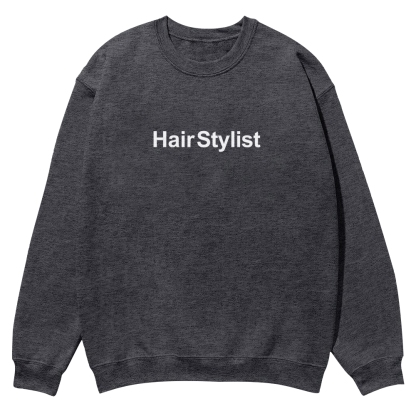 Hair Stylist Pattern Crew Neck Sweatshirt-moweekender