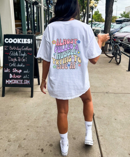 Almost Pulled A Muscle Trying To Give AF Vintage Snowflake Washed T-Shirt-moweekender