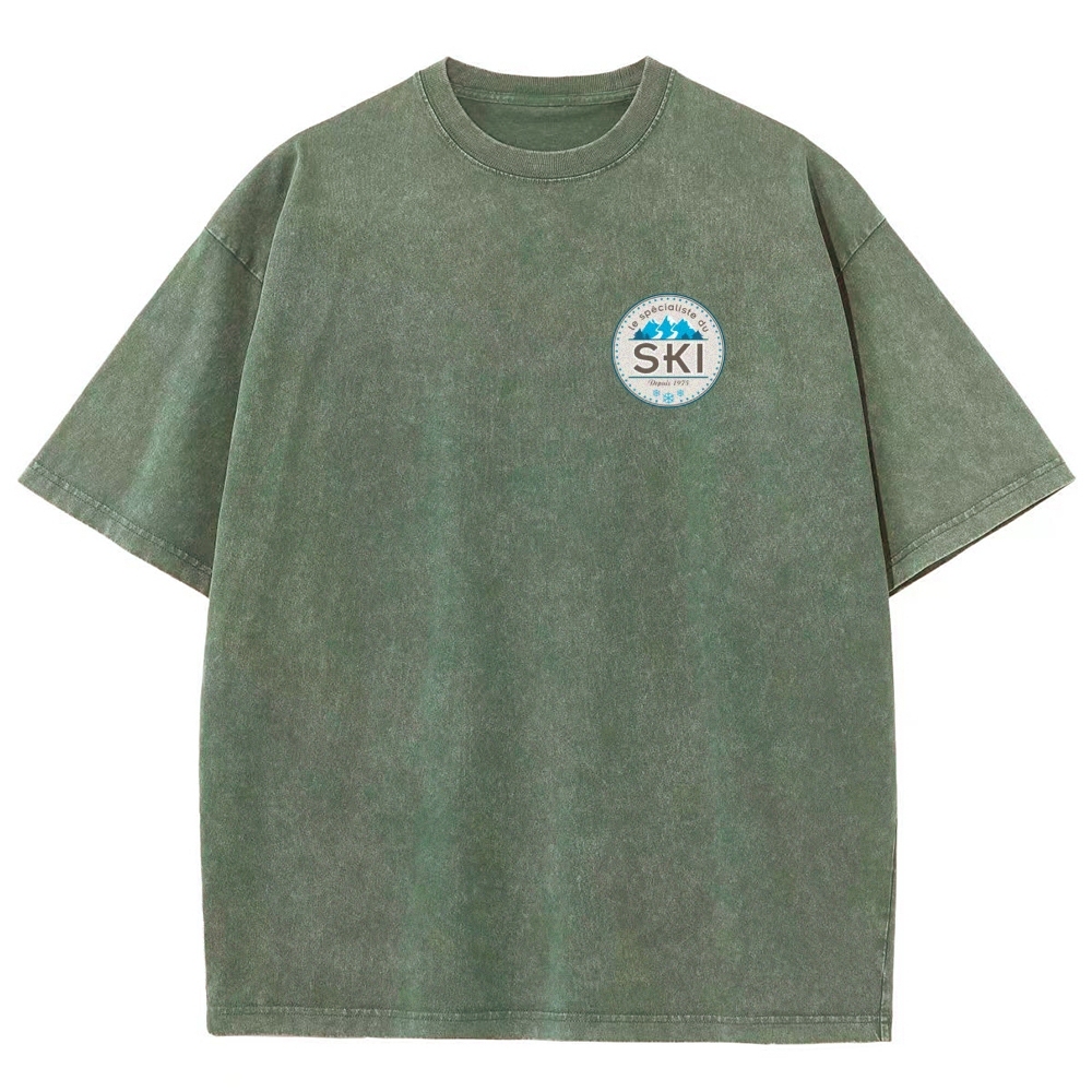 Skieur Unisex Fit Washed T-Shirt-moweekender