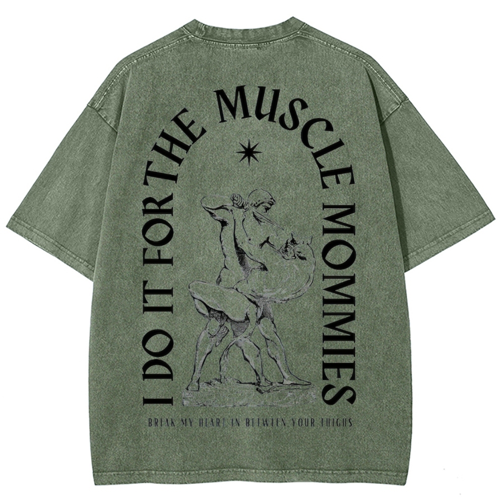 Do For Muscle Vintage Snowflake Washed T-Shirt-moweekender