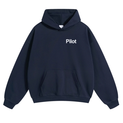 Pilot Solid Color Hoodie-moweekender