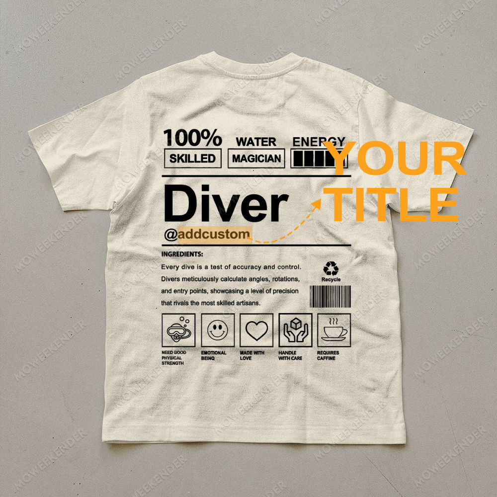 Diver Custom Unisex Cotton T-Shirt