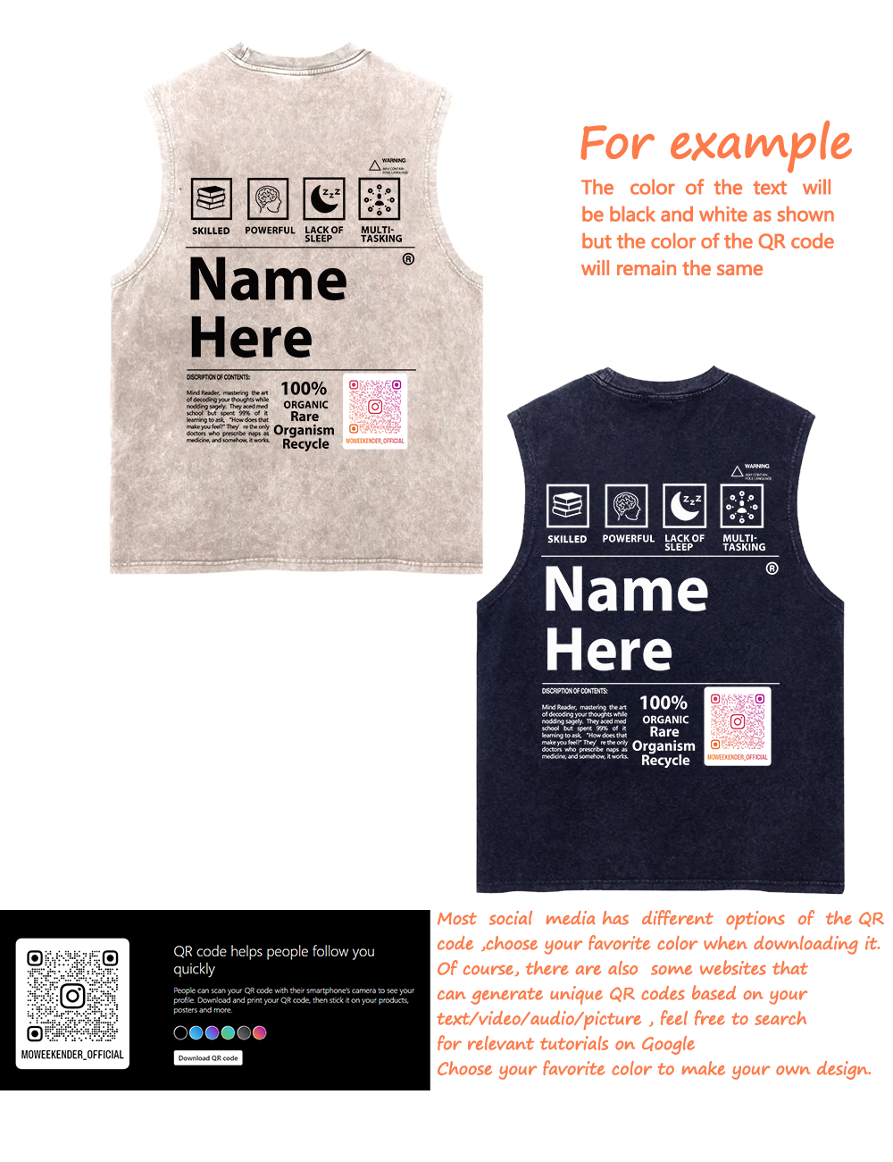 Customized Washed Fitness Tank Top