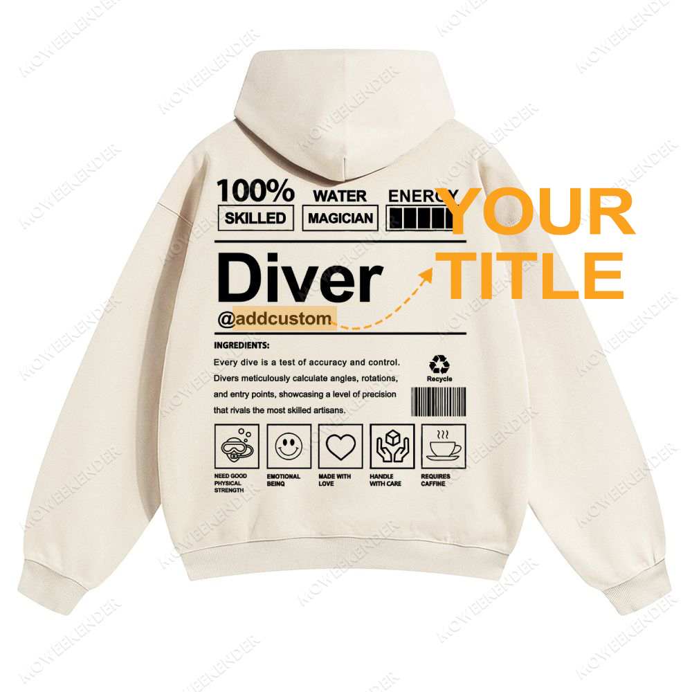 Diver Custom Unisex pure cotton sweatshirt