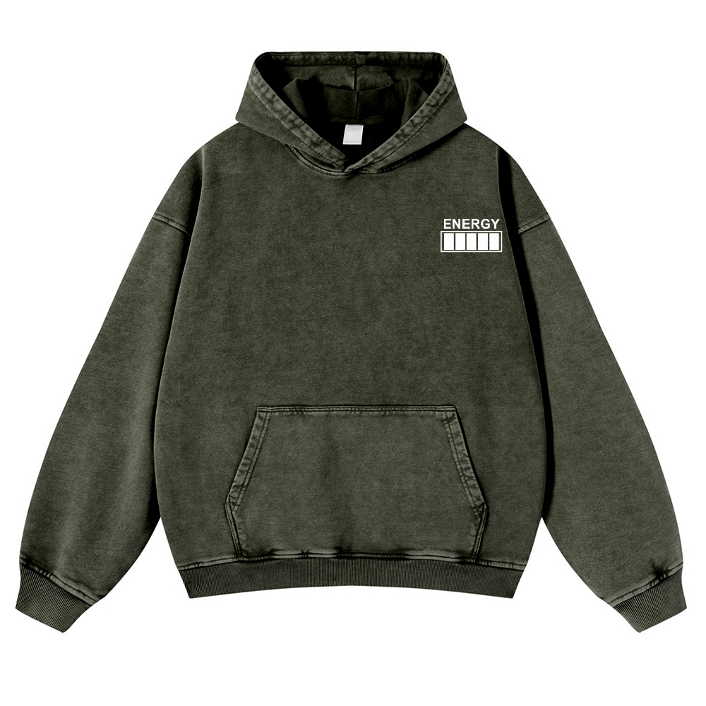 QR Code Customized Unisex Fit Washed Hoodie