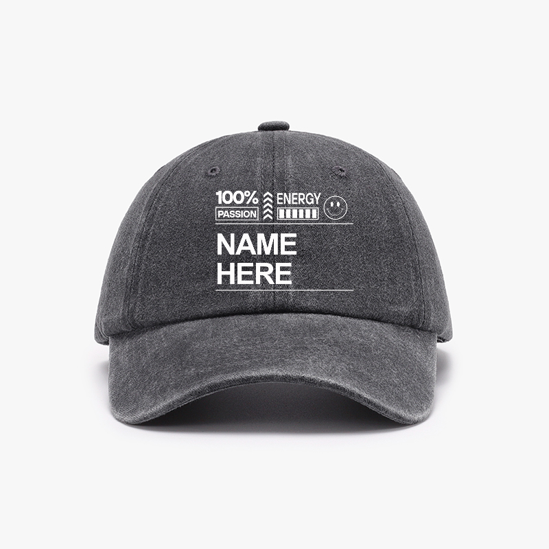 Customized Unisex Washed Vintage Baseball Cap