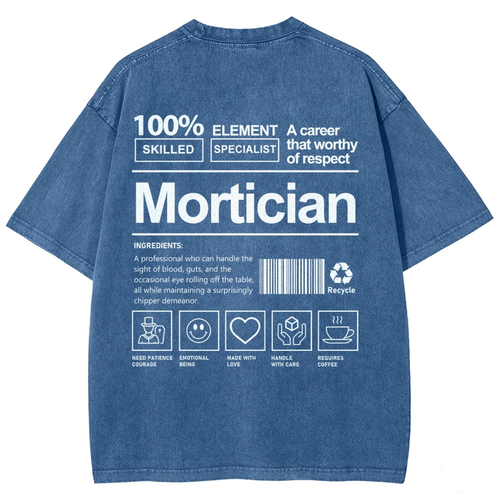 Mortician Unisex Fit Washed T-Shirt-moweekender