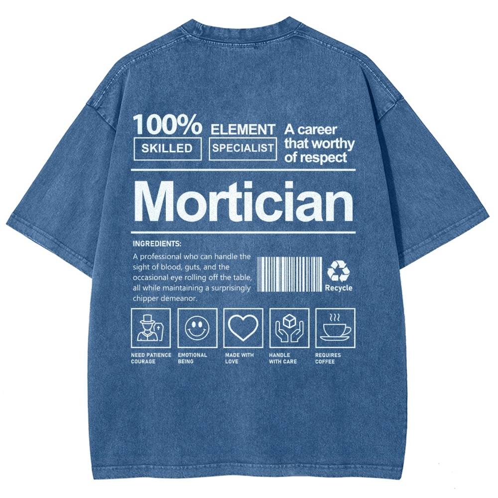 Mortician Unisex Fit Washed T-Shirt-moweekender