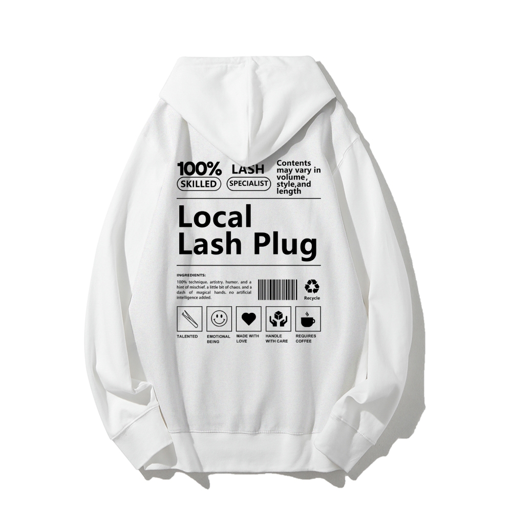 Local Last Plug Long Sleeved Hoodie-moweekender