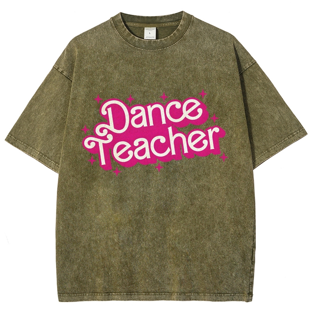 dance teacher Unisex Fit Washed T-Shirt-moweekender