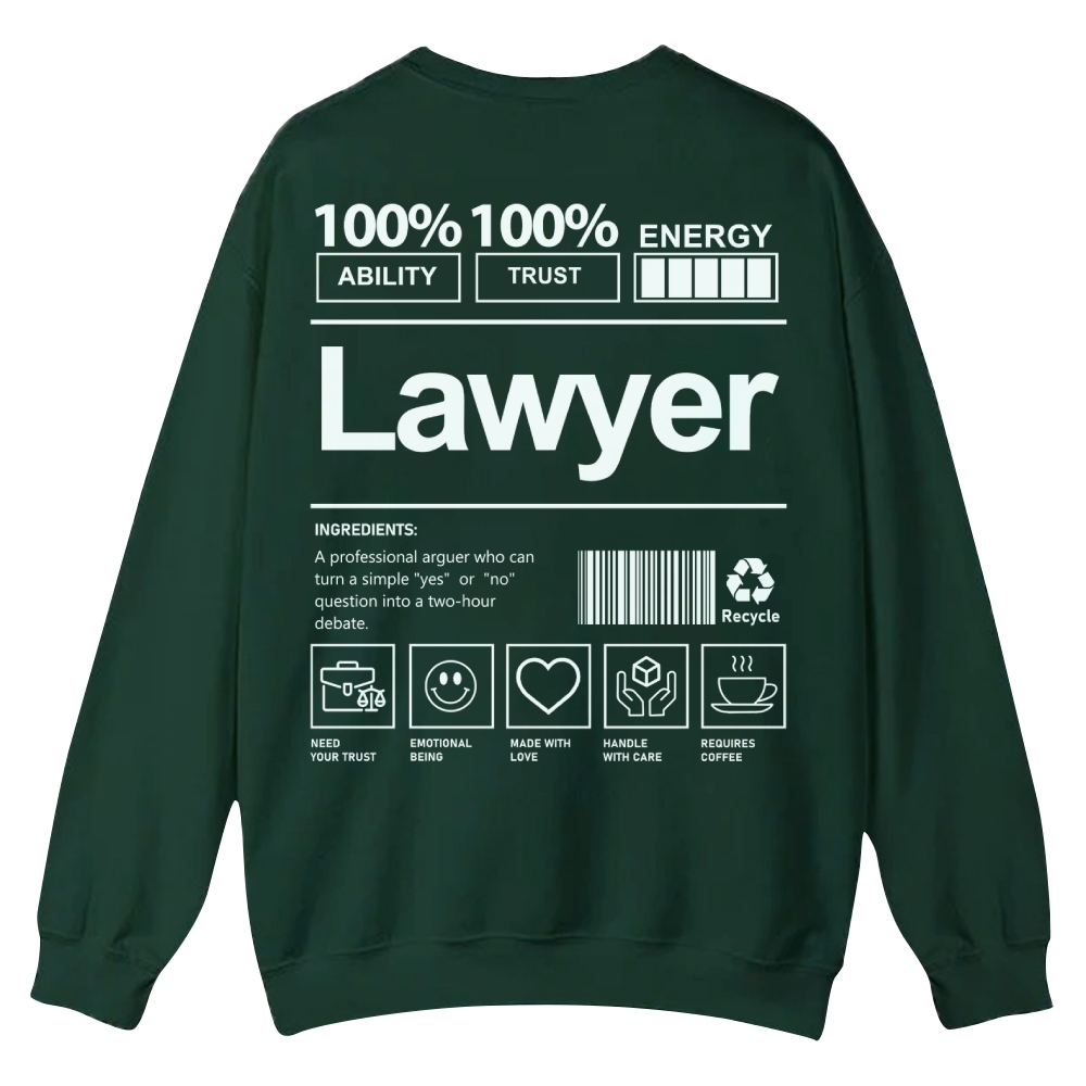 Lawyer Casual Crewneck Sweatshirt