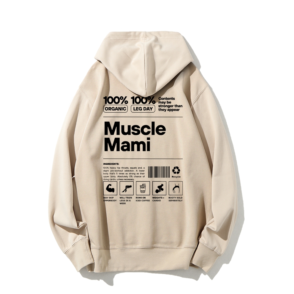 Muscle Mami Long Sleeved Hoodie-moweekender