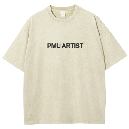 PMU Artist Unisex Fit Washed T-Shirt-moweekender