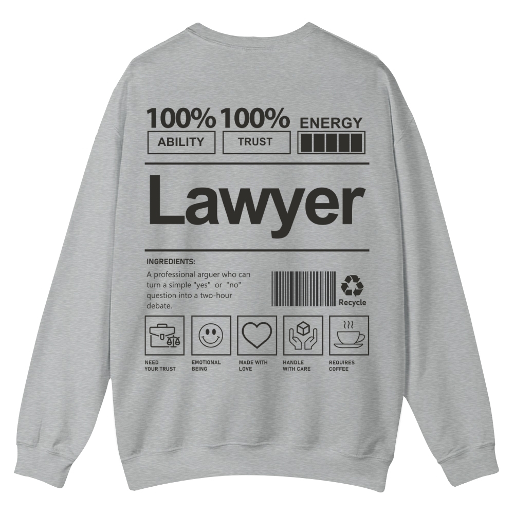 Lawyer Casual Crewneck Sweatshirt