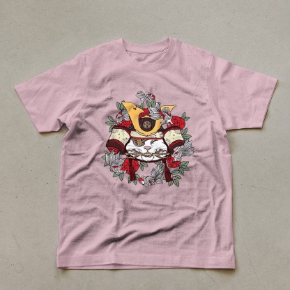 Japanese Goldfish Cat Casual Unisex Prints T-Shirt-moweekender