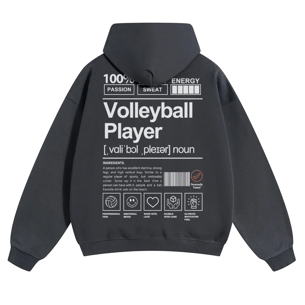 Volleyball Player Unisex Casual Anime Print Hoodie-moweekender