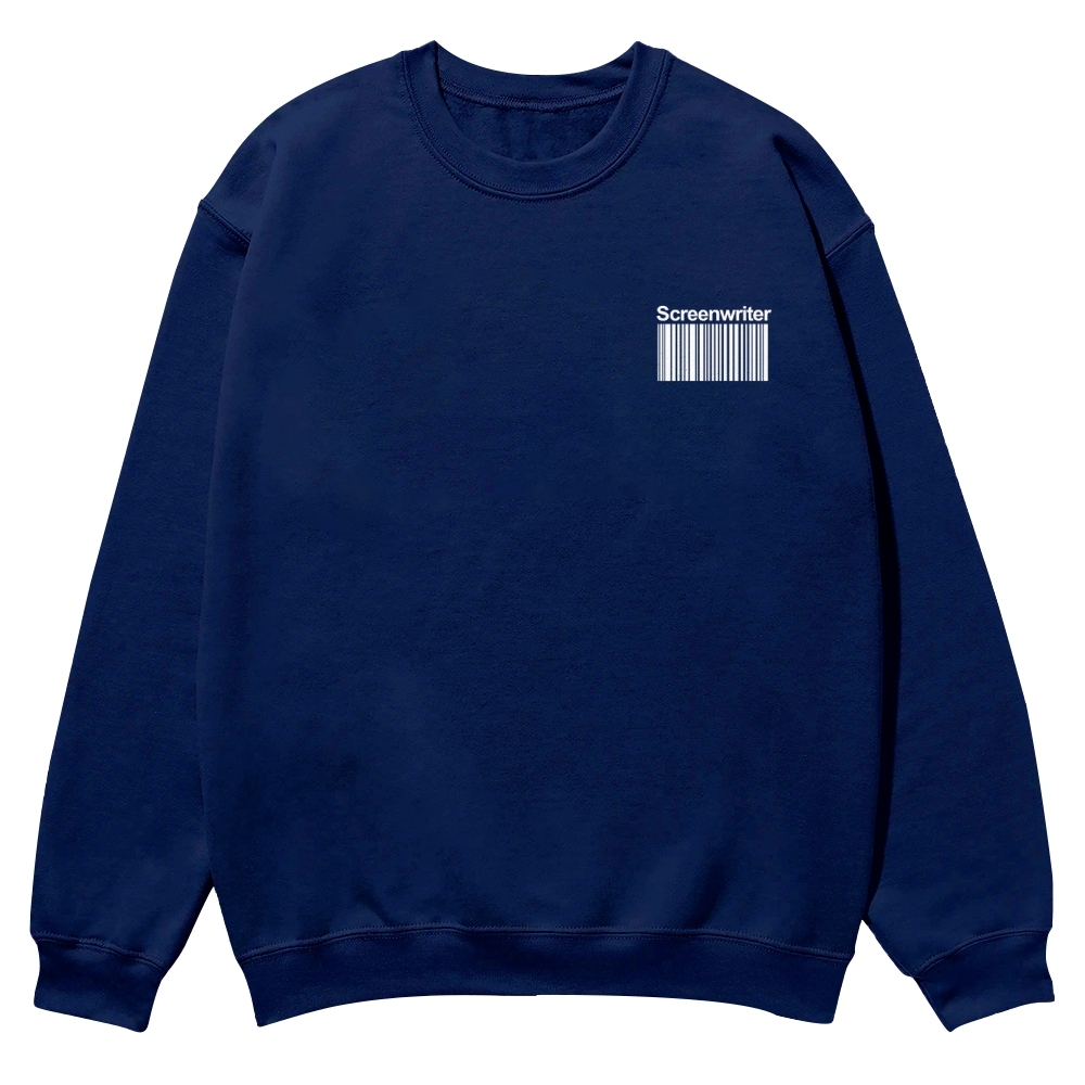 Screenwriter Printed Crew Neck Sweatshirt-moweekender