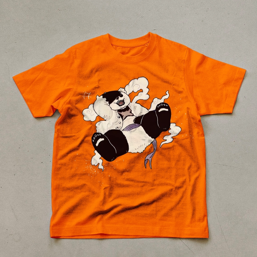 Panda Casual Pattern Unisex Prints T-Shirt-moweekender