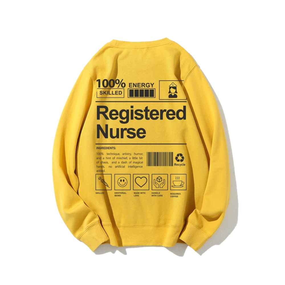 Registered Nurse Casual Crewneck Sweatshirt-moweekender