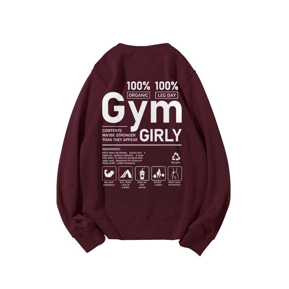 Gym Girl Long Sleeved Sweatshirt-moweekender